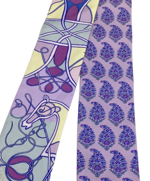 HERMES（エルメス）HERMES (エルメス) スカーフ ラベンダーの古着・服飾アイテム