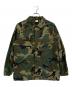 HOUSTON（ヒューストン）の古着「ナイロンカモフラシャツ」｜グリーン×ブラウン