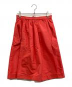 JIL SANDERジルサンダー）の古着「シルクフレアスカート」｜レッド