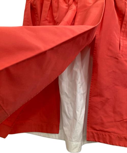 JIL SANDER（ジルサンダー）JIL SANDER (ジルサンダー) シルクフレアスカート レッド サイズ:36の古着・服飾アイテム
