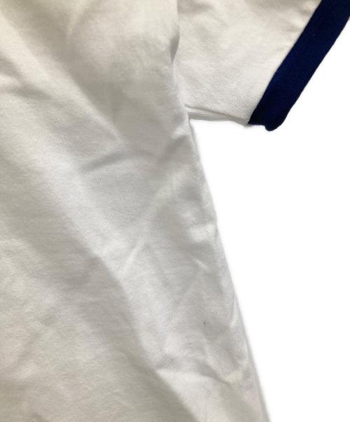 Champion（チャンピオン）Champion (チャンピオン) ショートスリーブリンガーTシャツ ホワイト×ネイビー サイズ:Mの古着・服飾アイテム