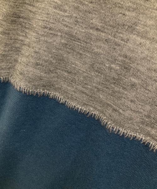 MM6 Maison Margiela（エムエムシックスメゾンマルジェラ）MM6 Maison Margiela (エムエムシックスメゾンマルジェラ) ノースリーブニットワンピース グレー×ブルー サイズ:M 未使用品の古着・服飾アイテム