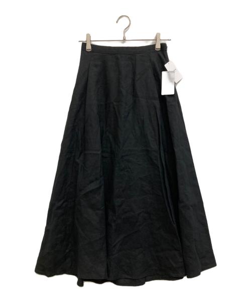 SLOBE IENA（スローブ イエナ）SLOBE IENA (スローブ イエナ) リネンスカート ブラック サイズ:38 未使用品の古着・服飾アイテム
