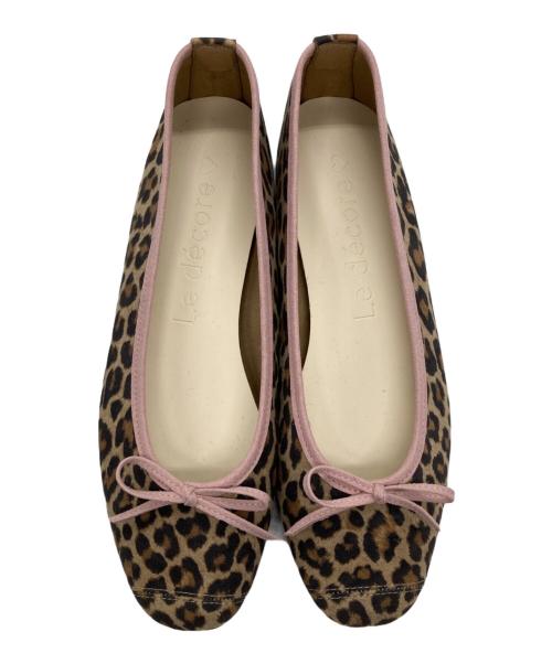 le decore（ル タロン）le decore (ル タロン) Le decore ballerina ブラウン サイズ:23.5の古着・服飾アイテム