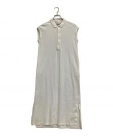 UNION LAUNCH（ユニオンランチ）の古着「ロングポロワンピース」｜ホワイト