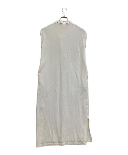 UNION LAUNCH（ユニオンランチ）UNION LAUNCH (ユニオンランチ) ロングポロワンピース ホワイト サイズ:FREEの古着・服飾アイテム