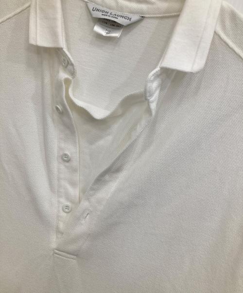 UNION LAUNCH（ユニオンランチ）UNION LAUNCH (ユニオンランチ) ロングポロワンピース ホワイト サイズ:FREEの古着・服飾アイテム