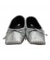 CHEMBUR (チェンバー) SQ FLAT STUDS BALLET SHOES シルバー サイズ:37：9000円
