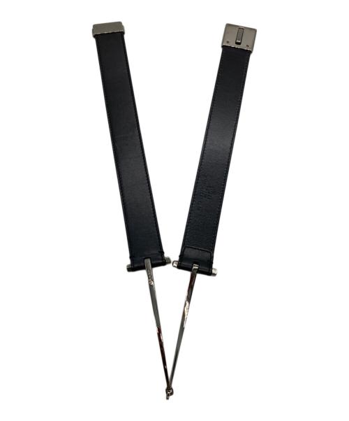 GUCCI（グッチ）GUCCI (グッチ) ホースビットレザーベルト ブラックの古着・服飾アイテム