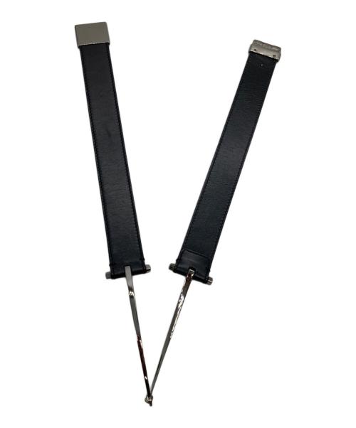 GUCCI（グッチ）GUCCI (グッチ) ホースビットレザーベルト ブラックの古着・服飾アイテム