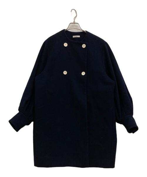 YORI（ヨリ）yori (ヨリ) ダブルパフスリーブコート ネイビー サイズ:Fの古着・服飾アイテム