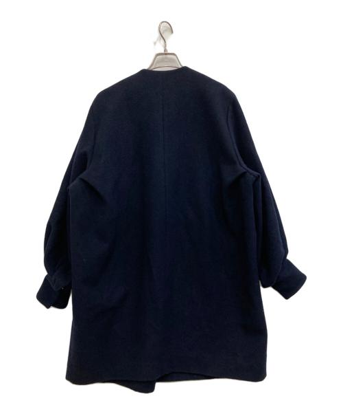 YORI（ヨリ）yori (ヨリ) ダブルパフスリーブコート ネイビー サイズ:Fの古着・服飾アイテム