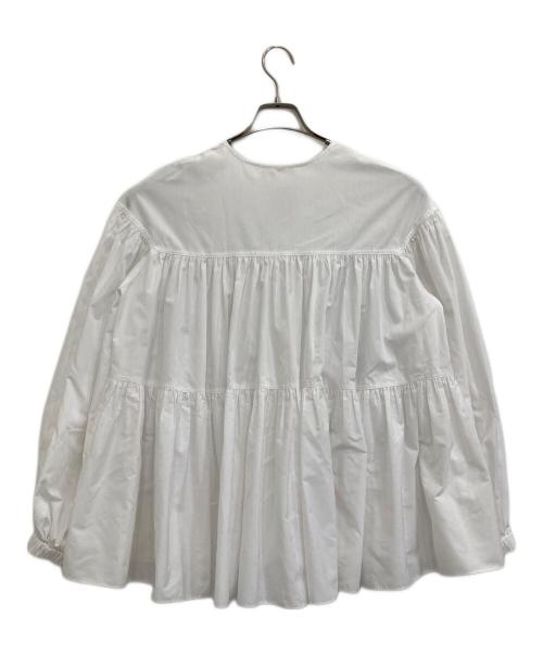 YORI（ヨリ）yori (ヨリ) ボリュームギャザーブラウス ホワイト サイズ:Fの古着・服飾アイテム