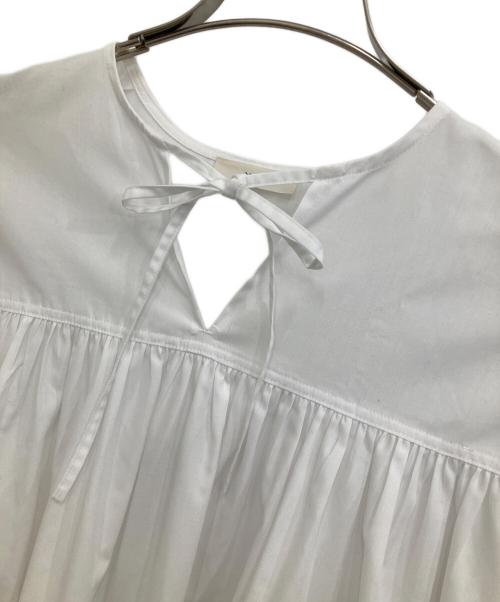 YORI（ヨリ）yori (ヨリ) ボリュームギャザーブラウス ホワイト サイズ:Fの古着・服飾アイテム