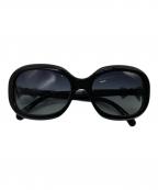 CHANELシャネル）の古着「ココマークリボンサングラス」｜ブラック