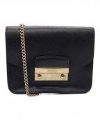 FURLAフルラ）の古着「チェーンショルダーバッグ」｜ブラック