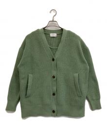 CLANE（クラネ）の古着「BUSTIER SET KNIT CARDIGAN」｜グリーン