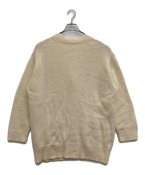 GALERIE VIE（ギャルリーヴィー）GALERIE VIE (ギャルリーヴィー) ローゲージニットカーディガン ホワイト サイズ:Sの古着・服飾アイテム