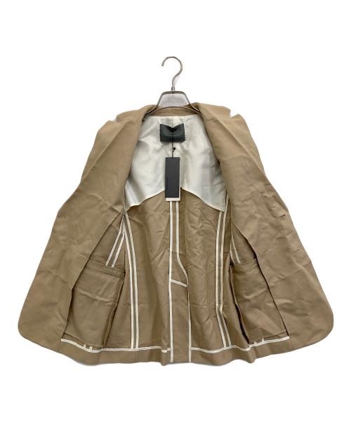 uncrave（アンクレイヴ）uncrave (アンクレイヴ) クリスピーリネンシングルジャケット ベージュ 未使用品の古着・服飾アイテム