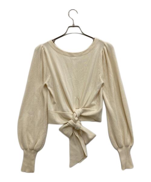 merlette（マーレット）Merlette (マーレット) Vネックニット ベージュ サイズ:Sの古着・服飾アイテム