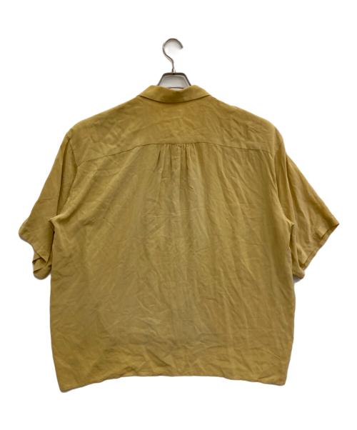 OWIL（アウル）OWIL (アウル) シルク半袖シャツ イエロー サイズ:Mの古着・服飾アイテム