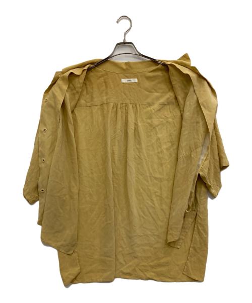 OWIL（アウル）OWIL (アウル) シルク半袖シャツ イエロー サイズ:Mの古着・服飾アイテム