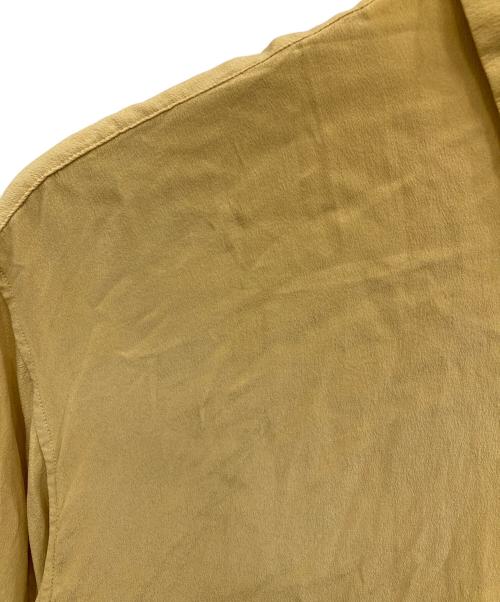 OWIL（アウル）OWIL (アウル) シルク半袖シャツ イエロー サイズ:Mの古着・服飾アイテム