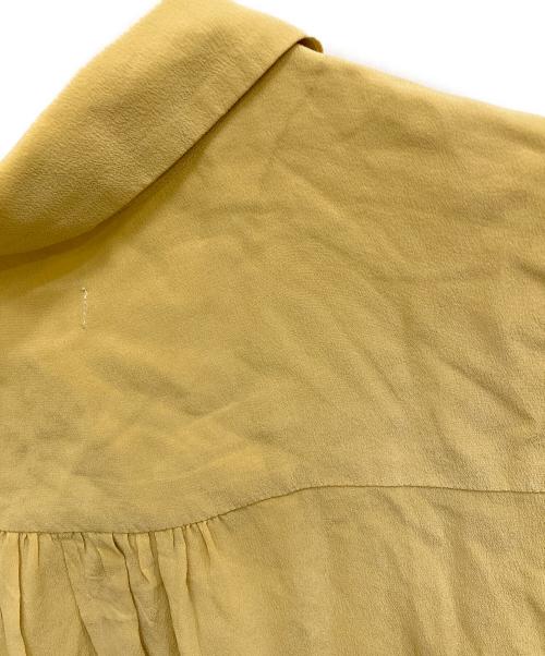 OWIL（アウル）OWIL (アウル) シルク半袖シャツ イエロー サイズ:Mの古着・服飾アイテム