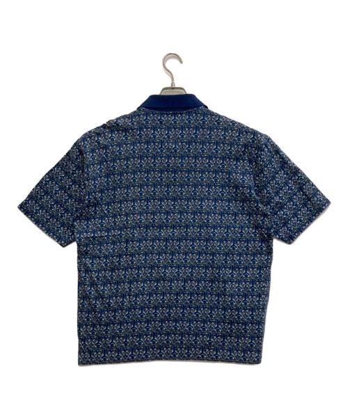 Salvatore Ferragamo（サルヴァトーレ フェラガモ）Salvatore Ferragamo (サルヴァトーレ フェラガモ) 半袖ポロシャツ ブルー サイズ:Lの古着・服飾アイテム