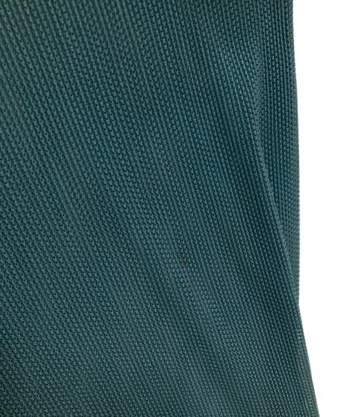 PLEATS PLEASE（プリーツプリーズ）PLEATS PLEASE (プリーツプリーズ) ノースリーブプルオーバーメッシュシアーカットソー ブルー サイズ:3の古着・服飾アイテム