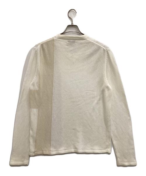 HERMES（エルメス）HERMES (エルメス) Vネックニット ホワイト サイズ:-の古着・服飾アイテム