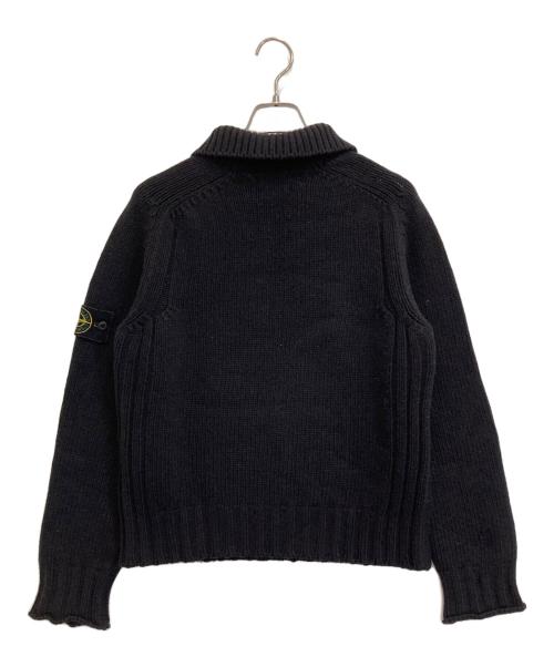 STONE ISLAND（ストーンアイランド）STONE ISLAND (ストーンアイランド) ハーフジップニット ブラック サイズ:Mの古着・服飾アイテム