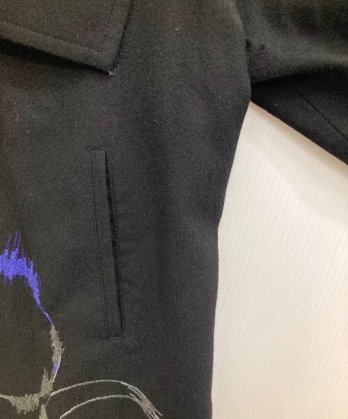 Y's（ワイズ）Y's (ワイズ) 刺繍ラグランスリーブジャケット ネイビー サイズ:2の古着・服飾アイテム