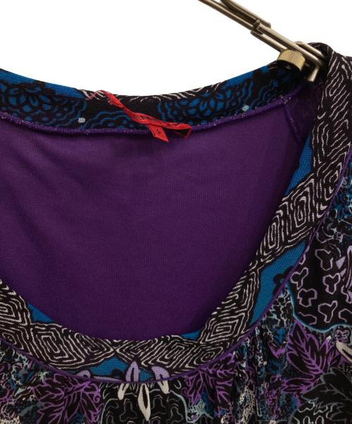 VIVIENNE TAM（ヴィヴィアンタム）VIVIENNE TAM (ヴィヴィアンタム) 総柄パワーネットチュニック パープル サイズ:SIZE Pの古着・服飾アイテム