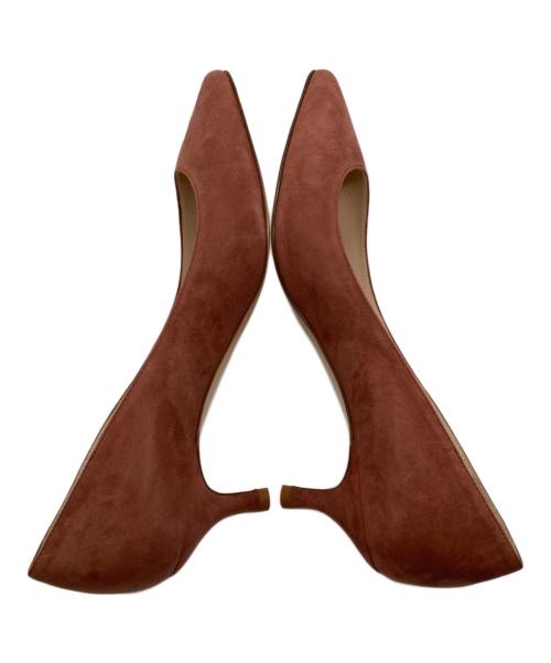 NEBULONIE（ネブローニ）NEBULONIE (ネブローニ) ポインテッドトゥスウェードパンプス ピンク サイズ:23.5の古着・服飾アイテム