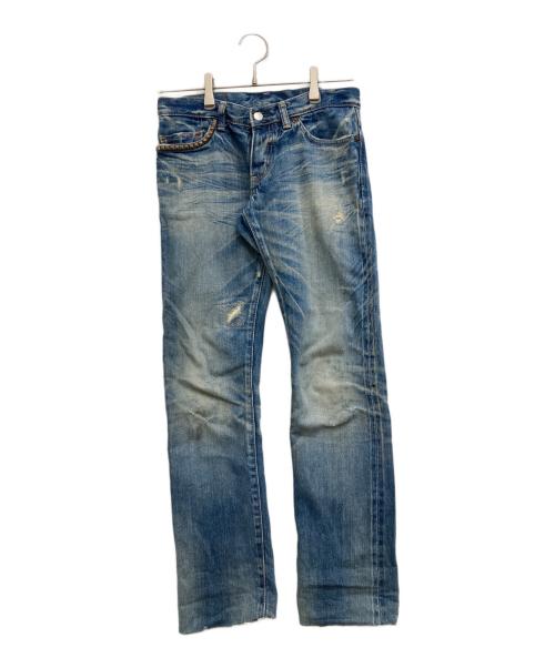 Hysteric Glamour（ヒステリックグラマー）Hysteric Glamour (ヒステリックグラマー) スタッズデニムパンツ インディゴ サイズ:XSの古着・服飾アイテム