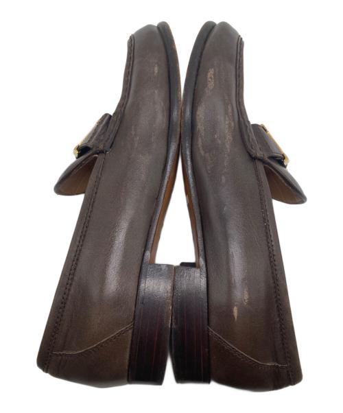 HERMES（エルメス）HERMES (エルメス) H金具ローファー ブラウン サイズ:36の古着・服飾アイテム