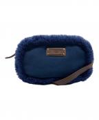 UGGアグ）の古着「ムートンショルダーバッグ」｜ネイビー