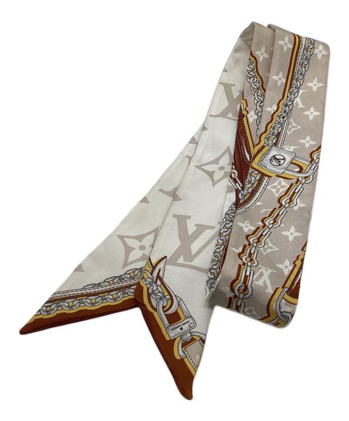 LOUIS VUITTON（ルイ ヴィトン）LOUIS VUITTON (ルイ ヴィトン) シルクスカーフ ブラウンの古着・服飾アイテム
