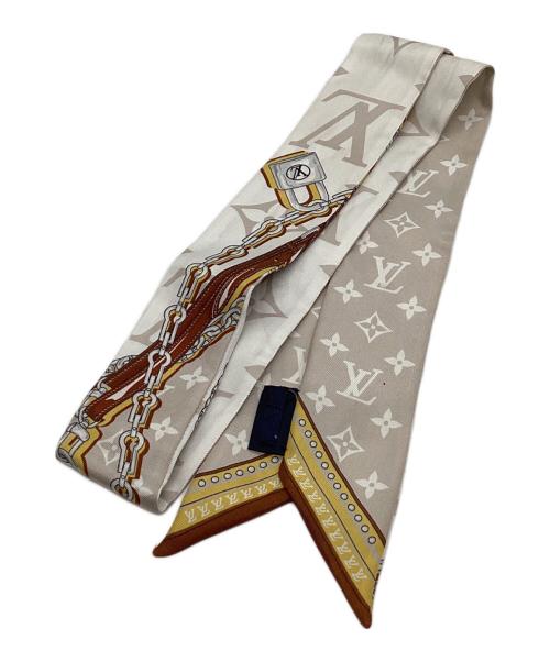 LOUIS VUITTON（ルイ ヴィトン）LOUIS VUITTON (ルイ ヴィトン) シルクスカーフ ブラウンの古着・服飾アイテム