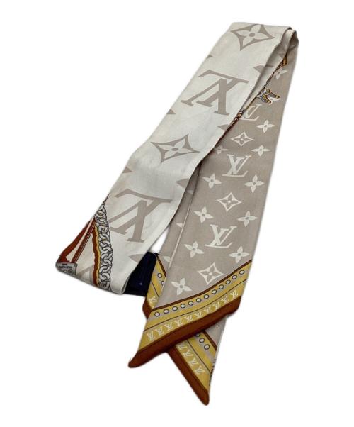 LOUIS VUITTON（ルイ ヴィトン）LOUIS VUITTON (ルイ ヴィトン) シルクスカーフ ブラウンの古着・服飾アイテム