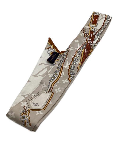 LOUIS VUITTON（ルイ ヴィトン）LOUIS VUITTON (ルイ ヴィトン) シルクスカーフ ブラウンの古着・服飾アイテム