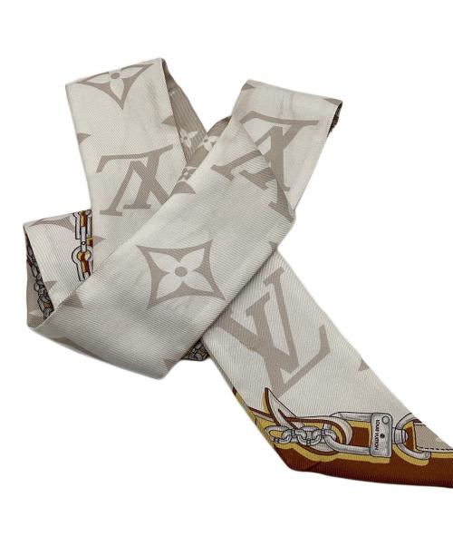 LOUIS VUITTON（ルイ ヴィトン）LOUIS VUITTON (ルイ ヴィトン) シルクスカーフ ブラウンの古着・服飾アイテム