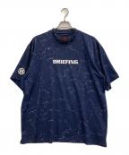 BRIEFINGブリーフィング）の古着「MS TIE DYE HIGH NECK RELAXED FIT」｜ネイビー