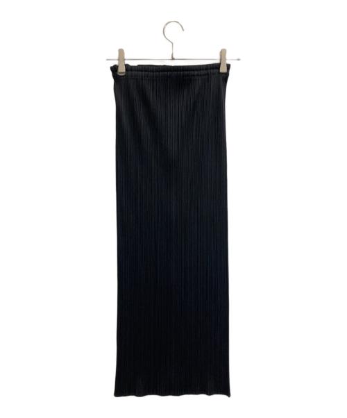 PLEATS PLEASE（プリーツプリーズ）PLEATS PLEASE (プリーツプリーズ) フロントフルジッププリーツスカート ブラック サイズ:1の古着・服飾アイテム