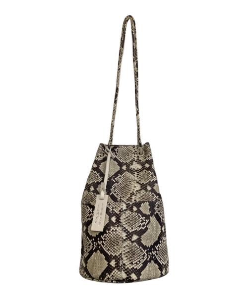 MARCO MASI（マルコマージ）MARCO MASI (マルコマージ) パイソン巾着ショルダーバッグ グレーの古着・服飾アイテム