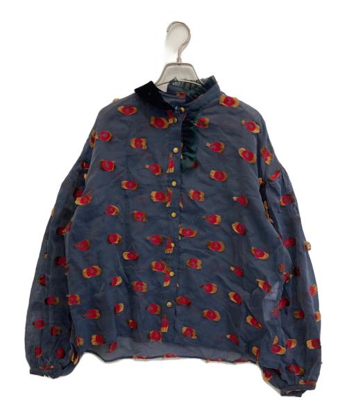 KOLOR（カラー）KOLOR (カラー) シアーシャツ ネイビー サイズ:2の古着・服飾アイテム