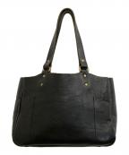 SLOWスロウ）の古着「レザートートバッグ」｜ブラック