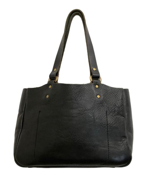 SLOW（スロウ）SLOW (スロウ) レザートートバッグ ブラックの古着・服飾アイテム