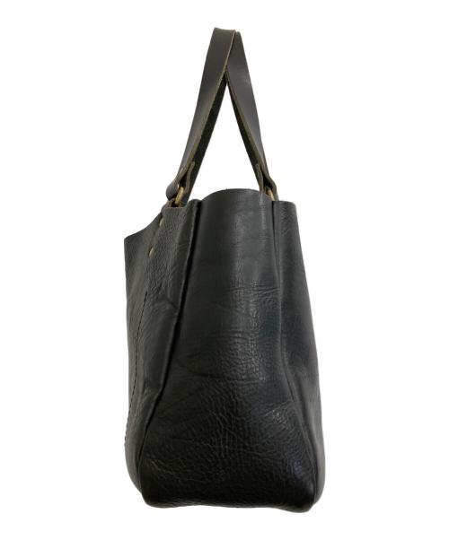 SLOW（スロウ）SLOW (スロウ) レザートートバッグ ブラックの古着・服飾アイテム